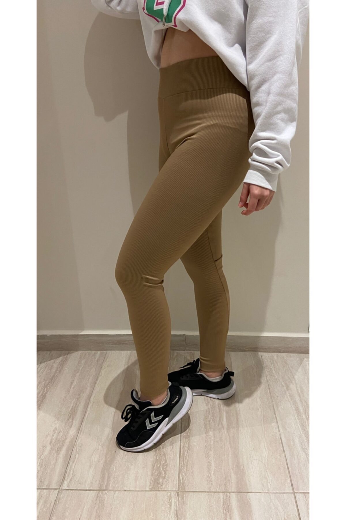 GG butik Kahverengi Fitilli Tayt