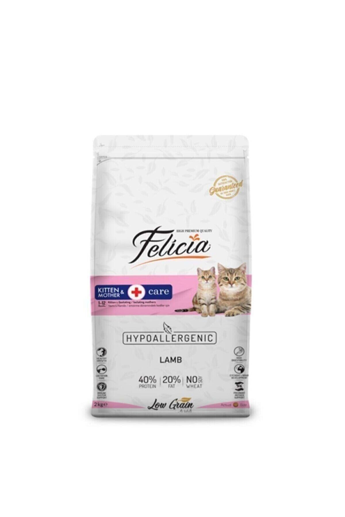 Felicia Az Tahıllı Kuzu Etli Yavru Kedi Maması 750 gr X 4 Adet- Özel Vakumlu Pakettir