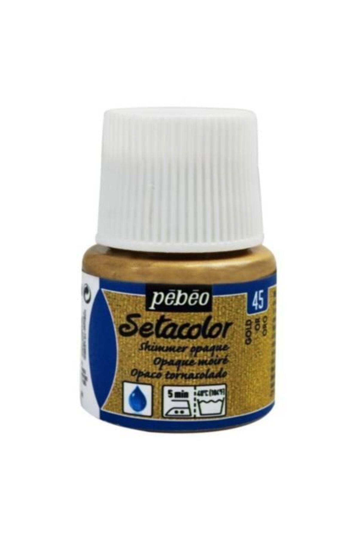 Pebeo Setacolor Opak Metalik Kumaş Boya 45ml Şişe Yd Or Moire