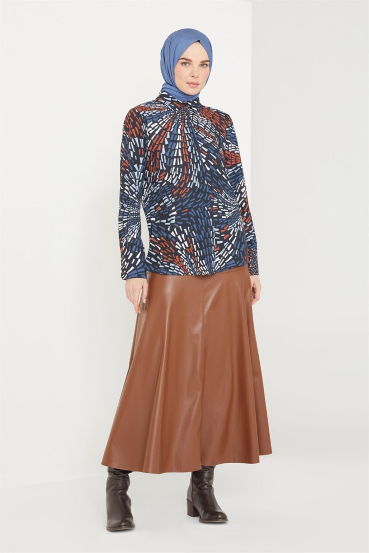 Armine Deri Etek 21k1132 Kahverengi