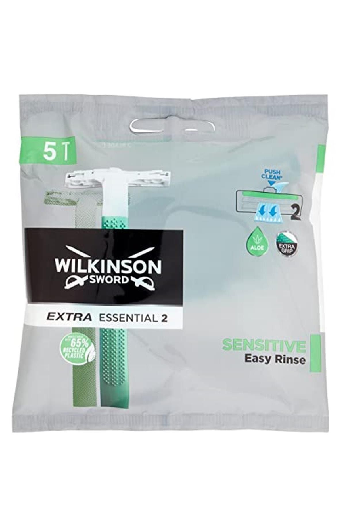 Wilkinson Sword Extra 2 Sensitive, Çift Bıçaklı Tıraş Bıçağı 5+2 Paket