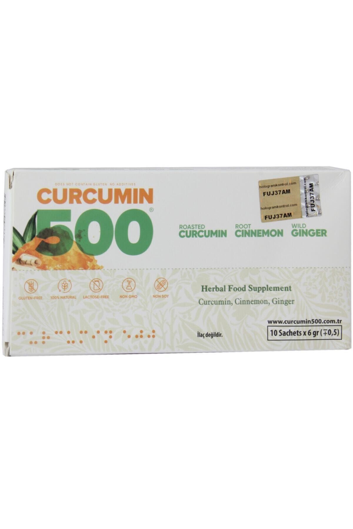 Curcumin 500 Takviye Edici Gıda 6 gr X 10 Saşe