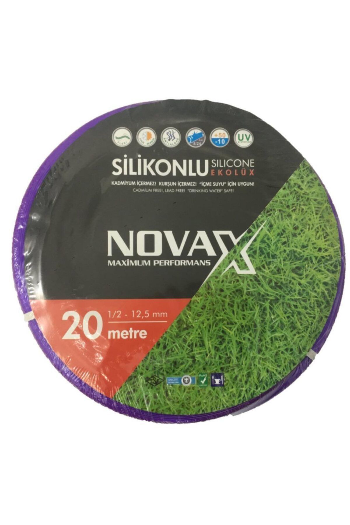 Novax Ekolüks Silikon Pvc Bahçe Hortumu 1/2 20mt