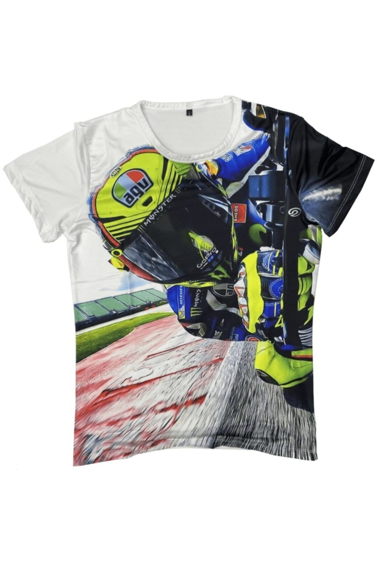 OEM Agv Motosiklet Erkek T-shirt Beyaz S Beden