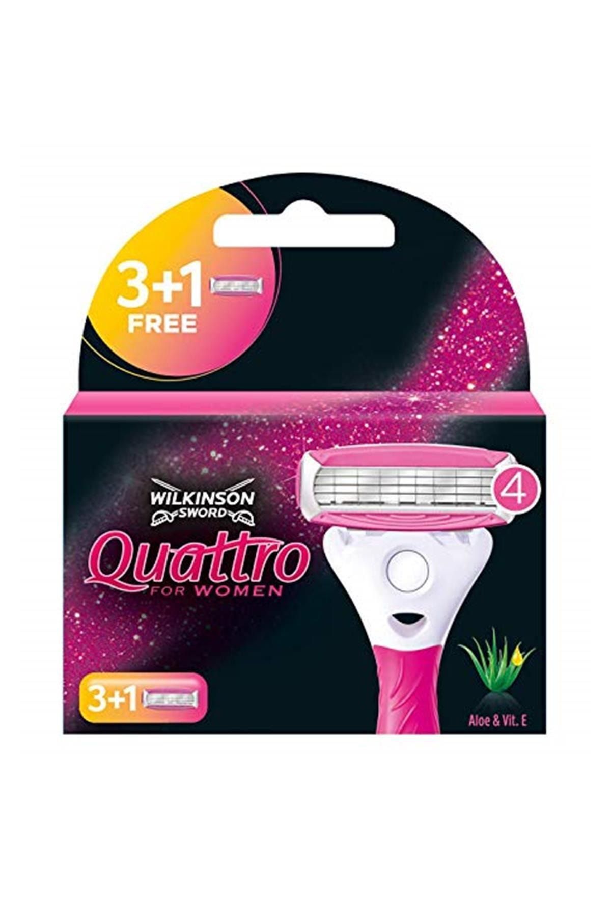 Wilkinson Sword Marka: Quattro For Women - 3+1 Yedek Kartuş 1 Paket (1 X 0.100 G) Kategori: Tıraş