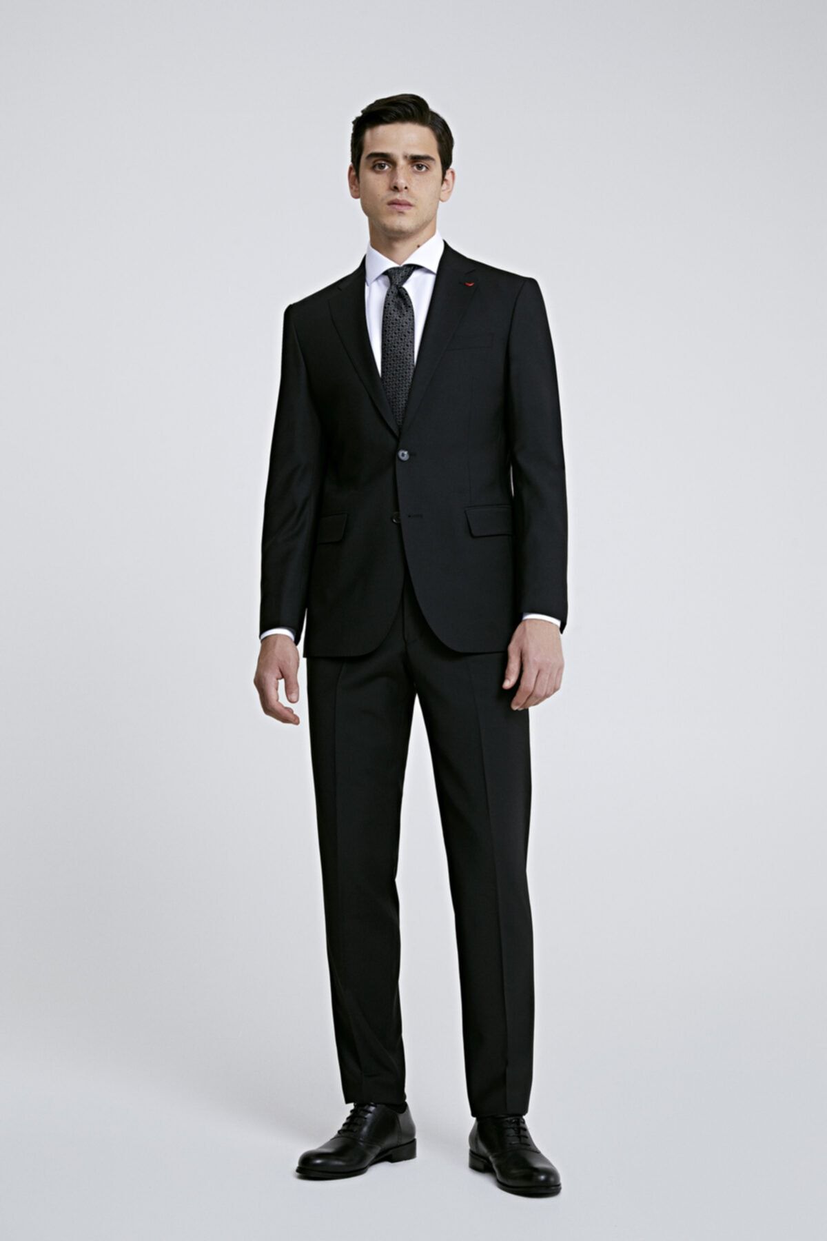 D'S Damat Slim Fit Siyah Düz Takım Elbise