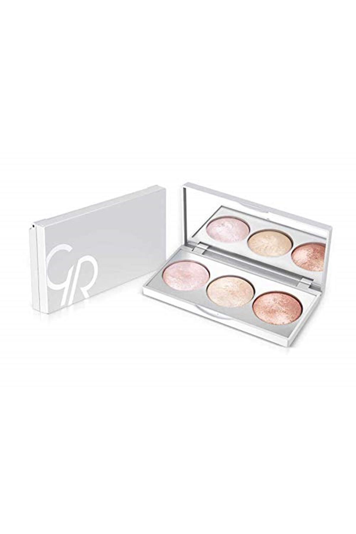 Golden Rose Strobing Highlighter Palette 1 Paket