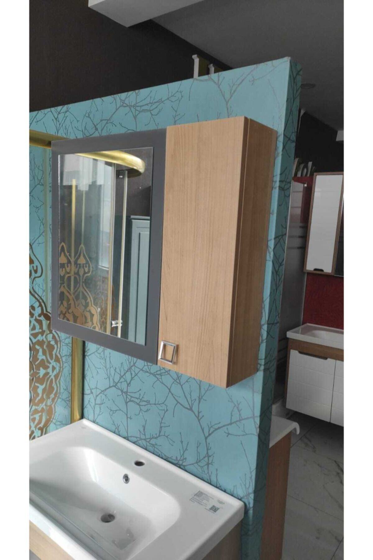 HASBANYO MOBİLYA Flora 100 cm Lüx Banyo Takımı