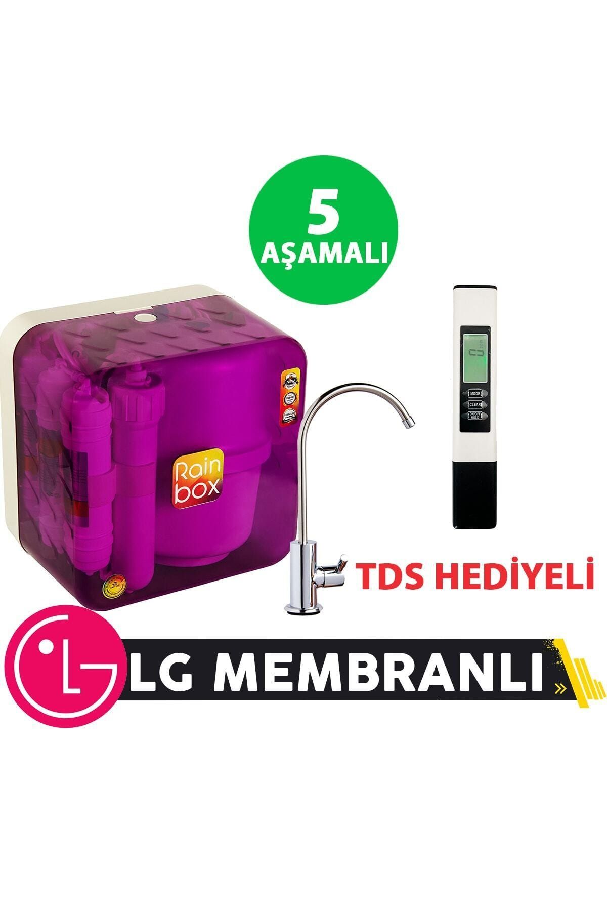 Rainbox 5 Aşamalı Su Arıtma Cihazı (mor) + Tds
