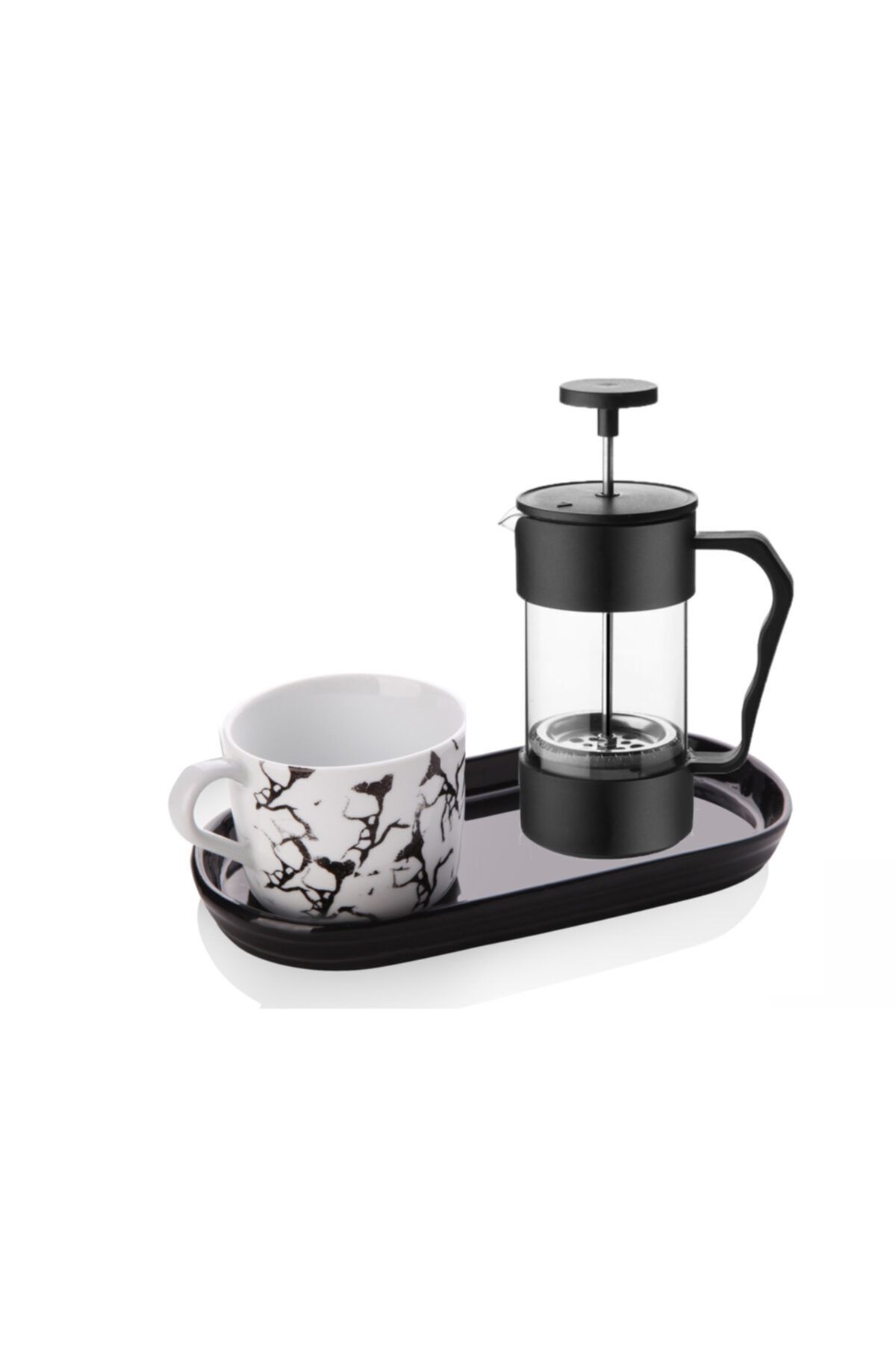 BUENOS Sunumlu Fincan & French Press Seti