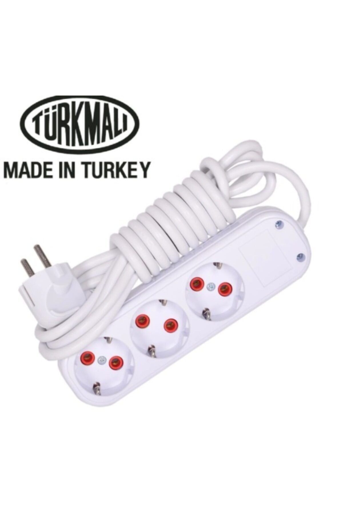 Önder 3 Lü 2 Metrelik Topraklı Kablolu Uzatmalı Seyyar 3lü Grup Priz