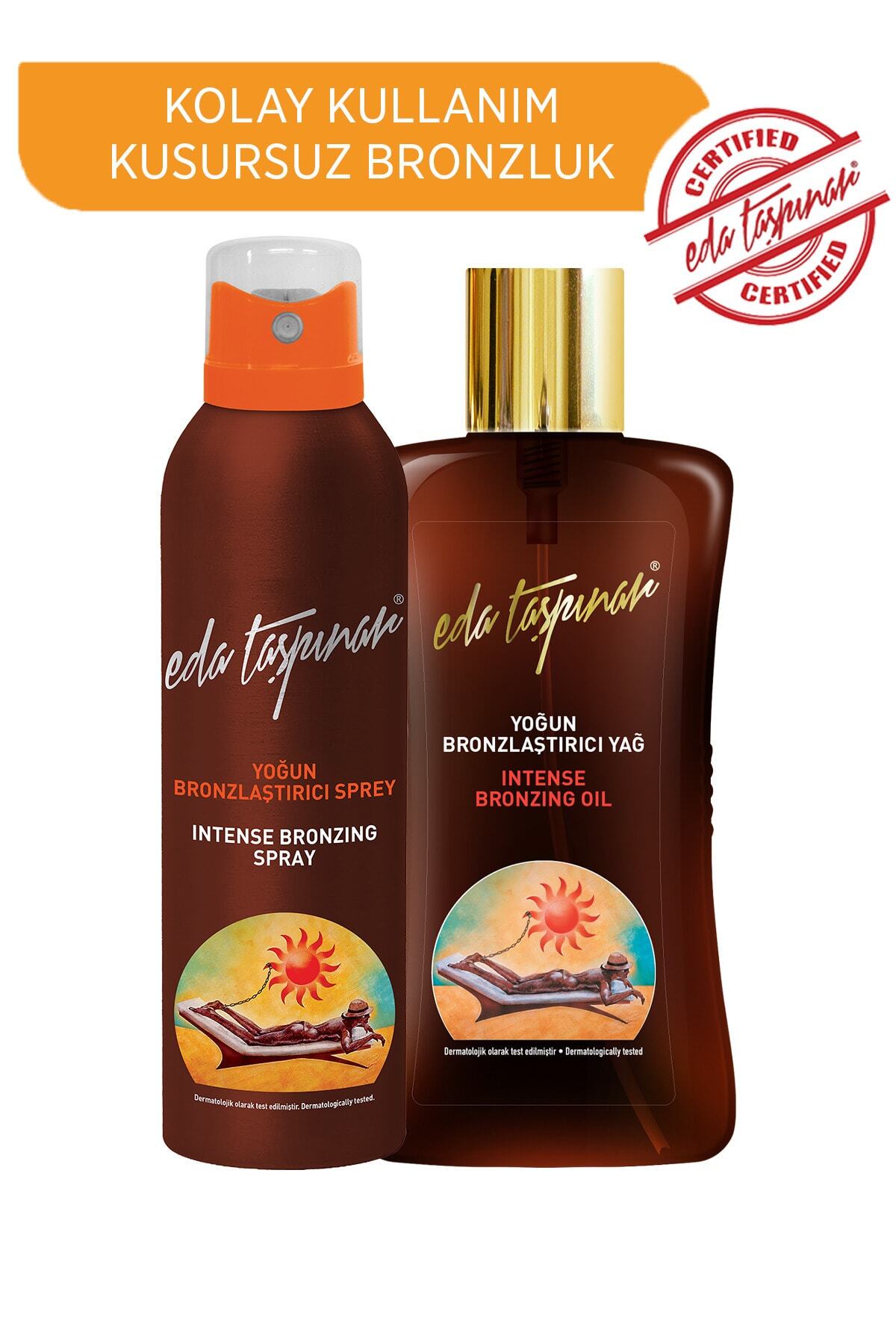 Eda Taşpınar Yoğun Bronzlaştırıcı Sprey 200 ml+ Yoğun Bronzlaştırıcı Yağ 200 ml