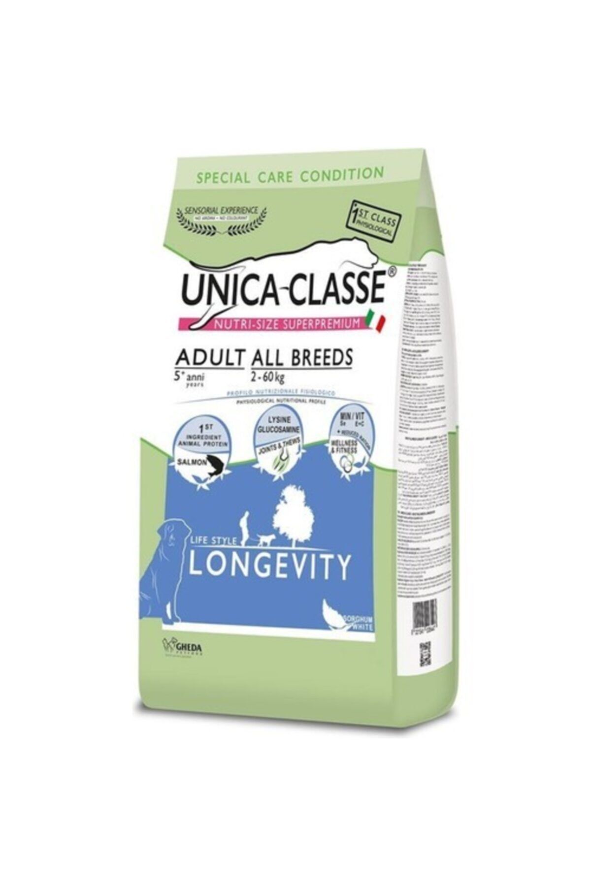 Unıca Classe Unica Classe Longevity Somonlu Yetişkin Köpek Maması 3 Kg