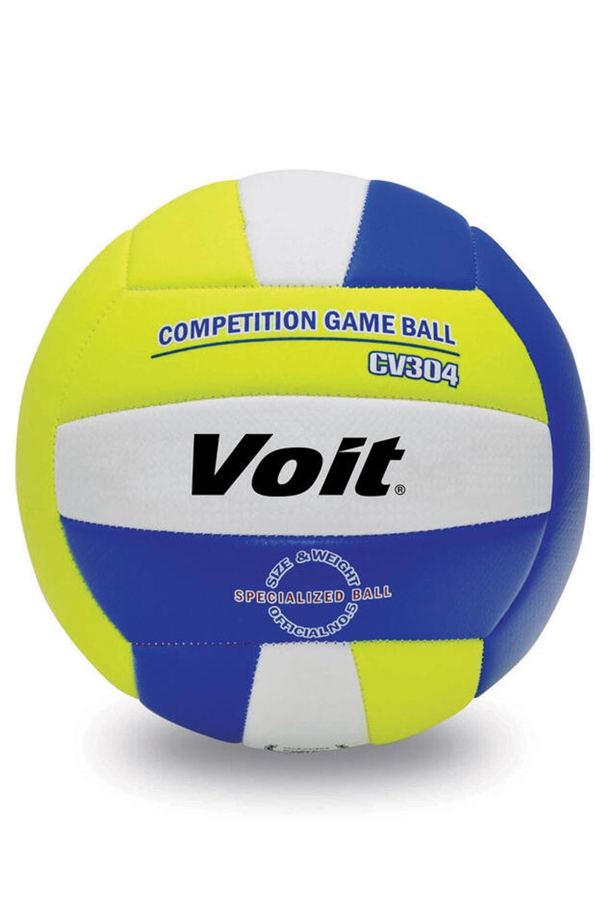 Badem10 Voit Cv304 Plaj Kumsal Voleybol Topu Sarı Beyaz Lacivert 5 Numara