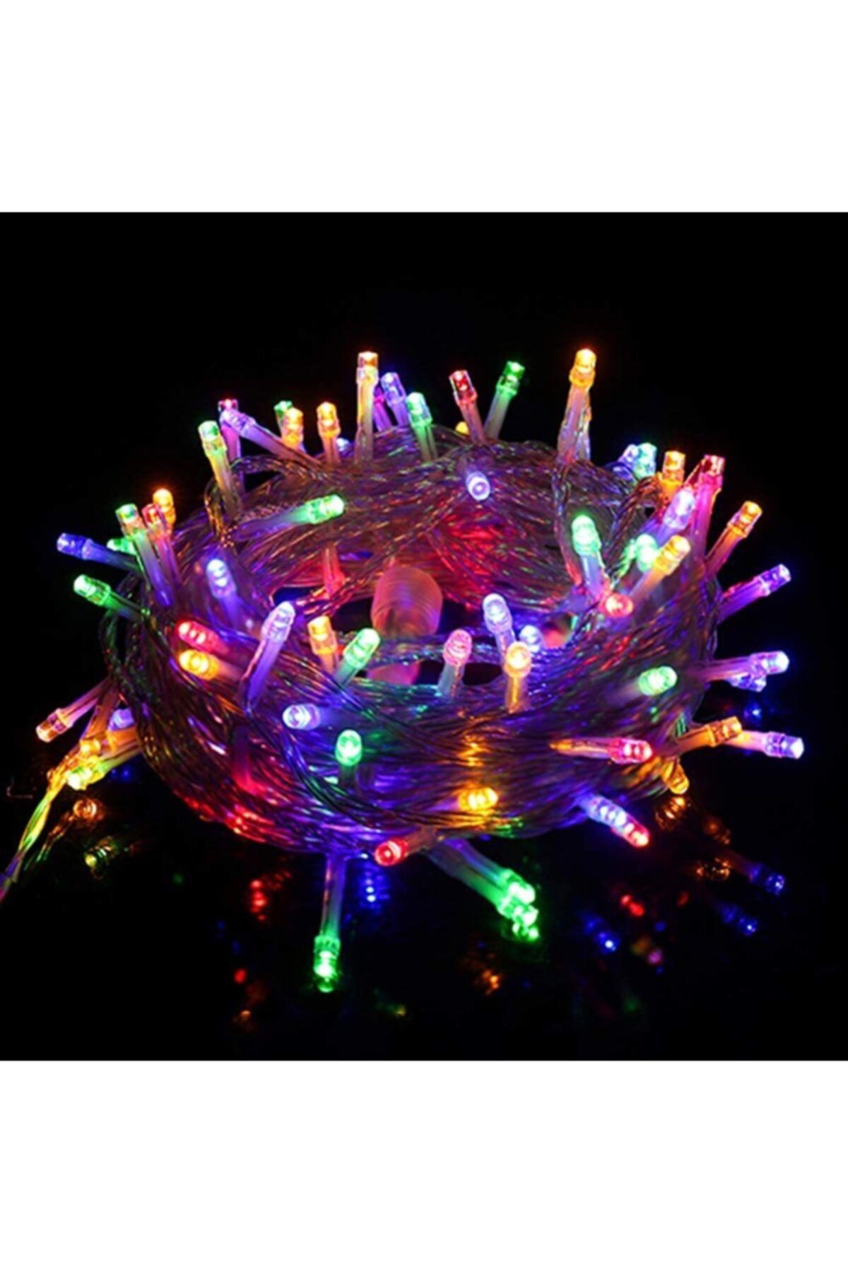 ROBEVE 10 Metre 100 Ledli Rgb Renk Fişli Led Işık Dekor Yılbaşı Ağacı Işığı Organizasyon Led Işık Rgb