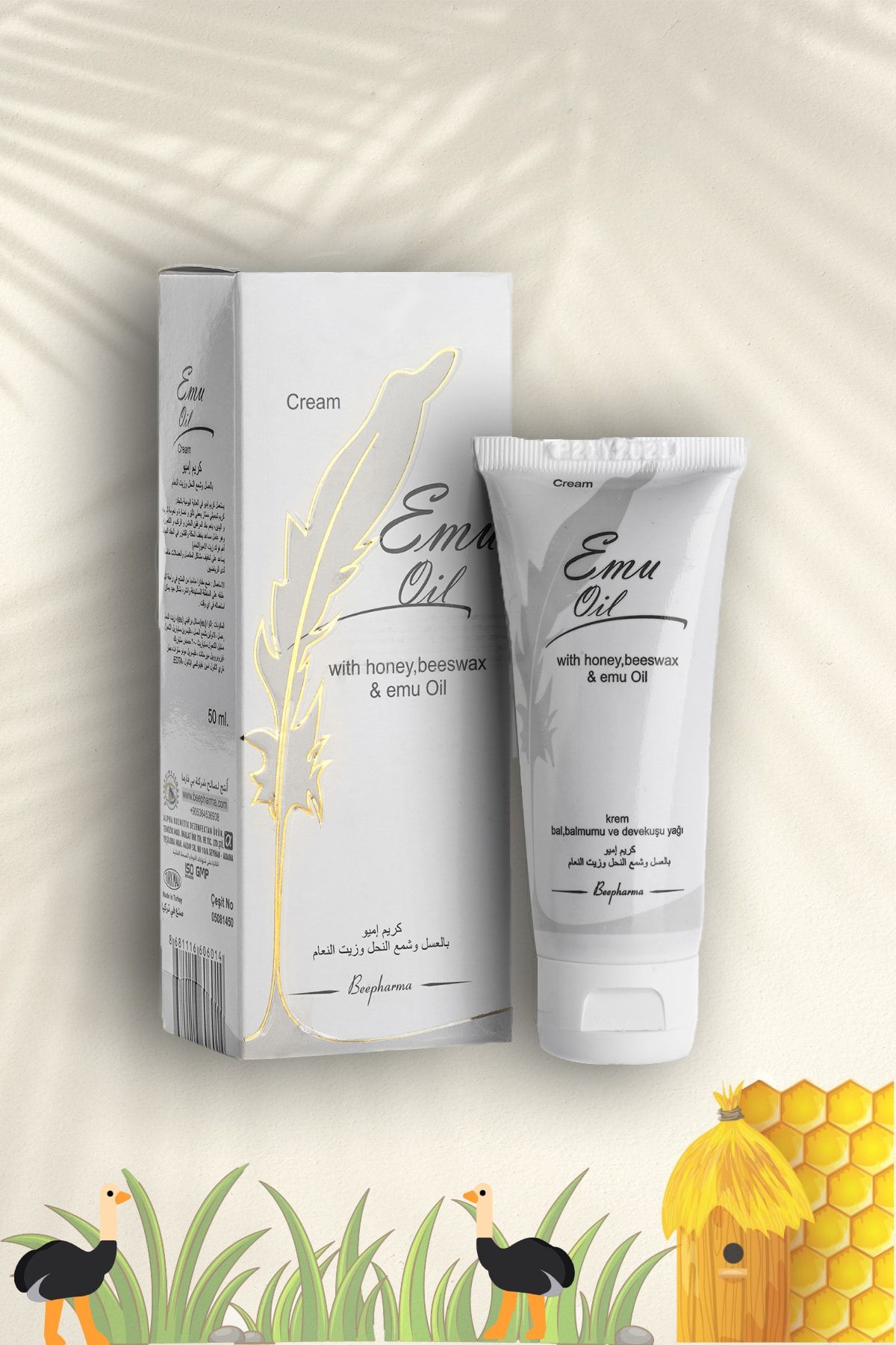 propoleo : Emu Yağı Kremi - Bal Ve Propolis Özü 50ml