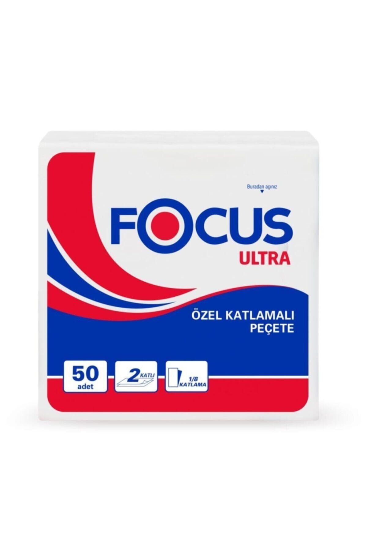 Focus Ultra Plus Garson Katlama Peçete 50 Yaprak Koli Içi 24 Paket