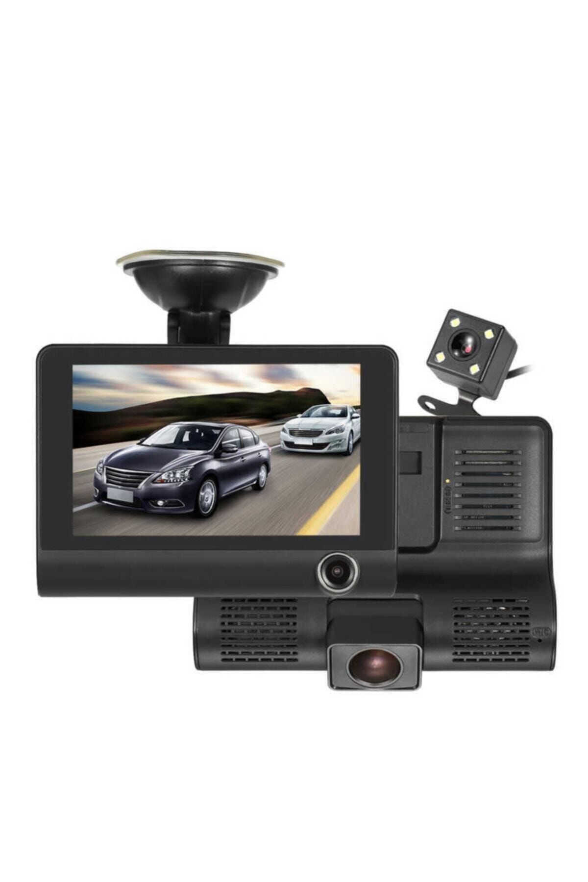 BLUPPLE Ak-j503 Mikrofonlu Işıklı Araç Kamerası 3 Inç Ips Lcd Ekran Hd 1080p Çözünürlük Oto Araba