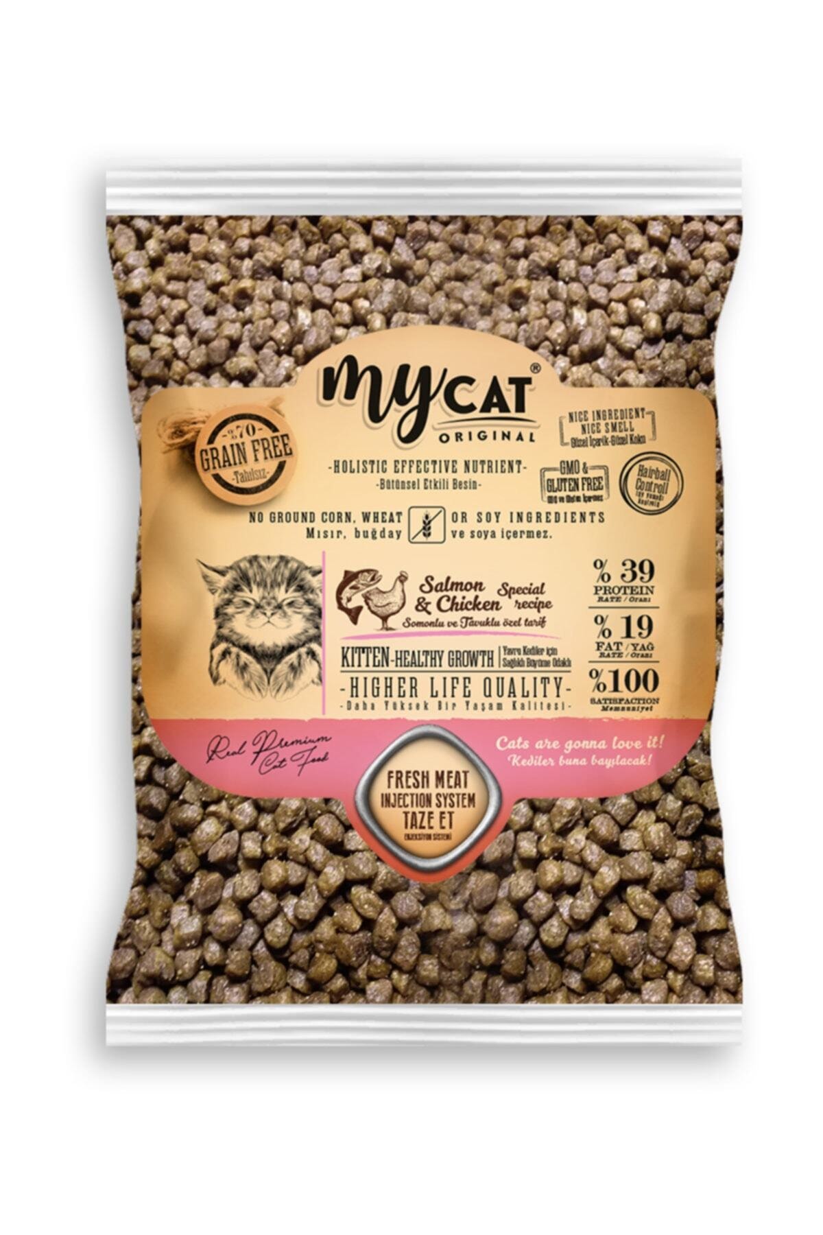 My Cat %70 Tahılsız Somonlu Ve Tavuklu (1 kg) Kıtten-yavru Kedi Maması