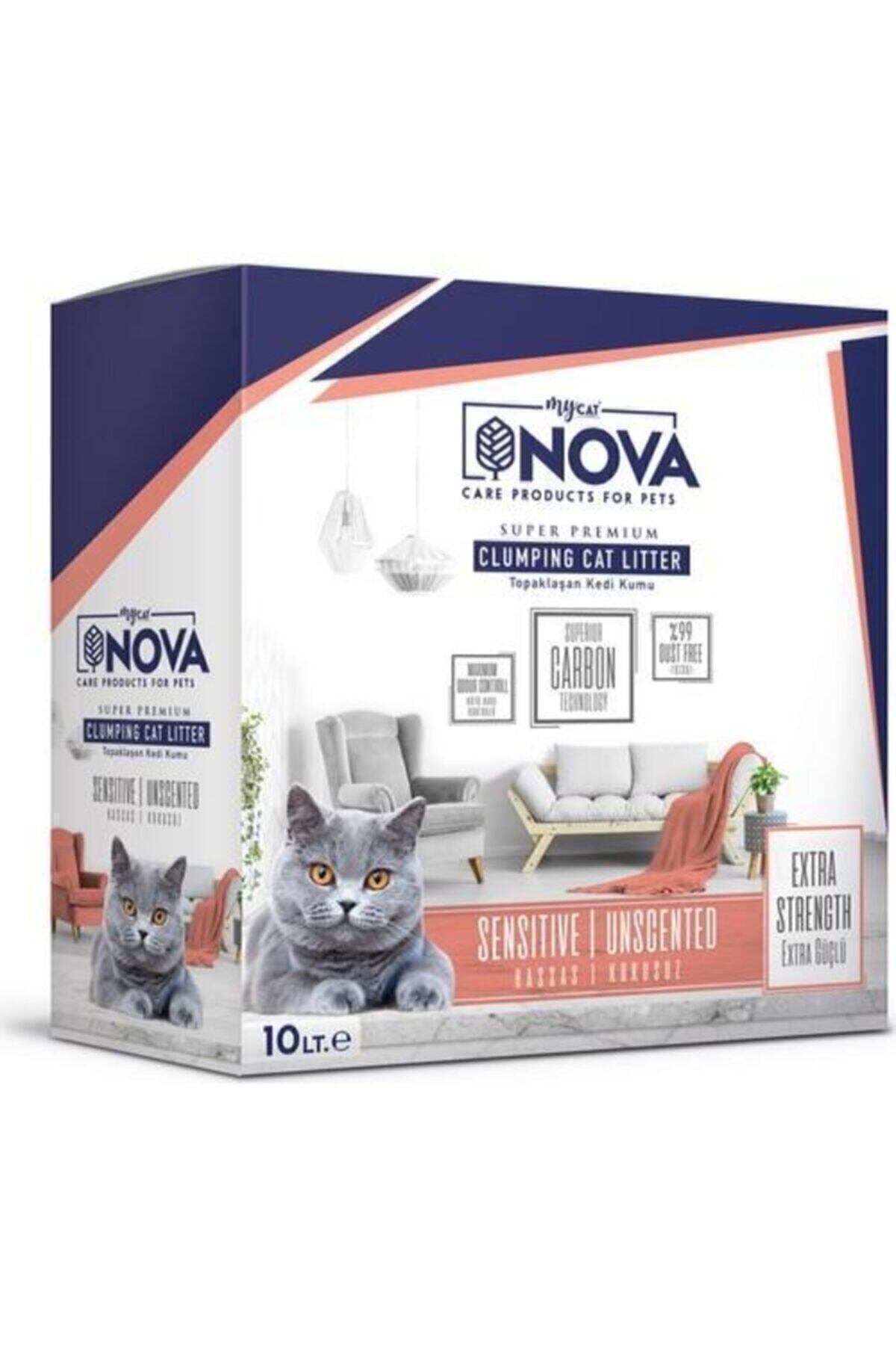 My Cat Mycat Nova Extra Güçlü ( Hassas Kokusuz) Premium Kedi Kumu 10lt
