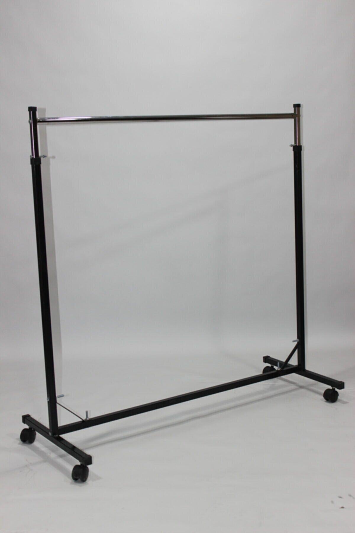 İzdelta Araştırma Teknolojileri Tekerlekli Ayaklı Mağaza Elbise Askısı 50x100x105-135 cm