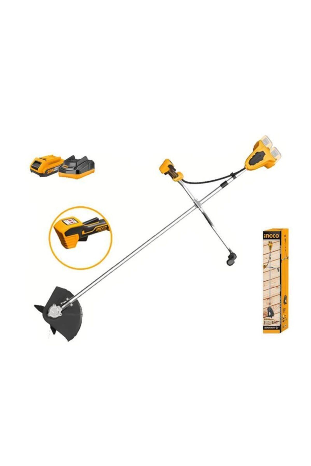 Ingco Li-ion Akülü Tırpan 2x20v 2.0ah