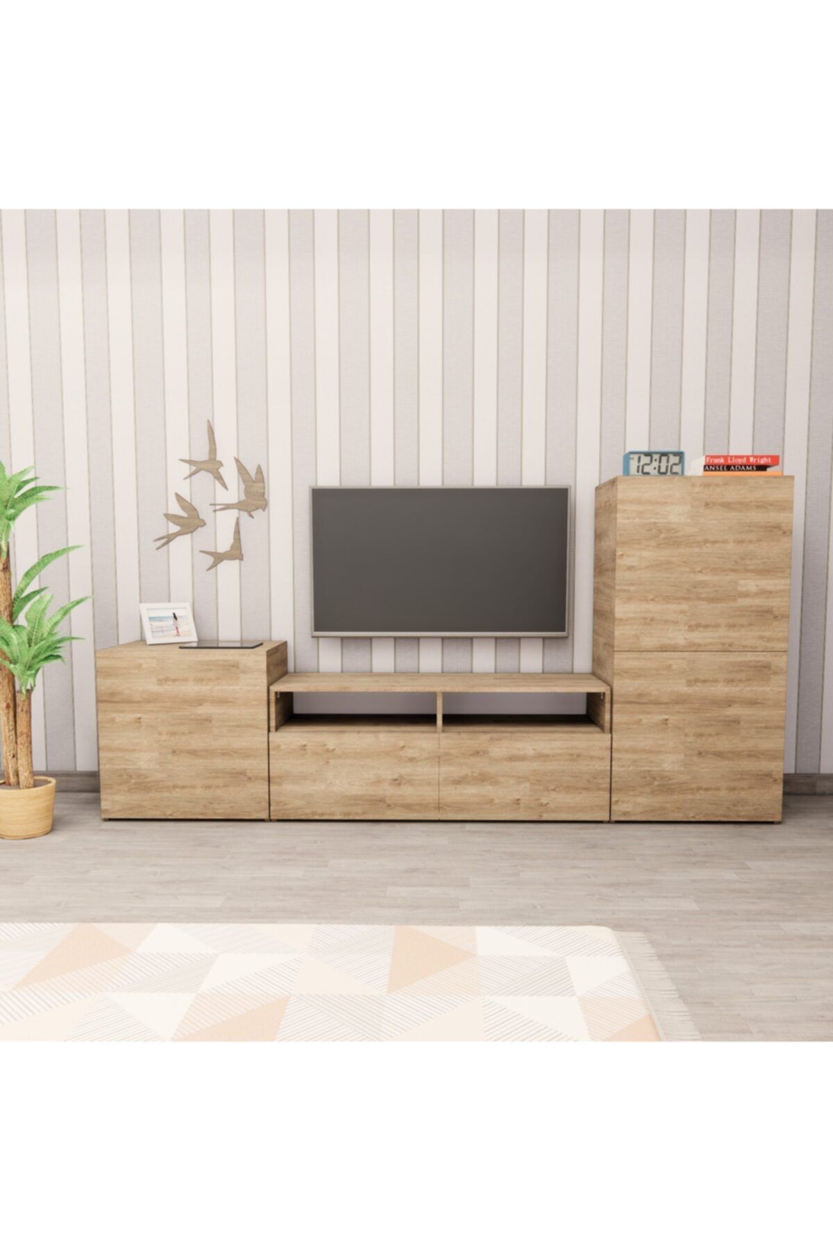 Morela Modüler Tv Ünitesi Ahşap
