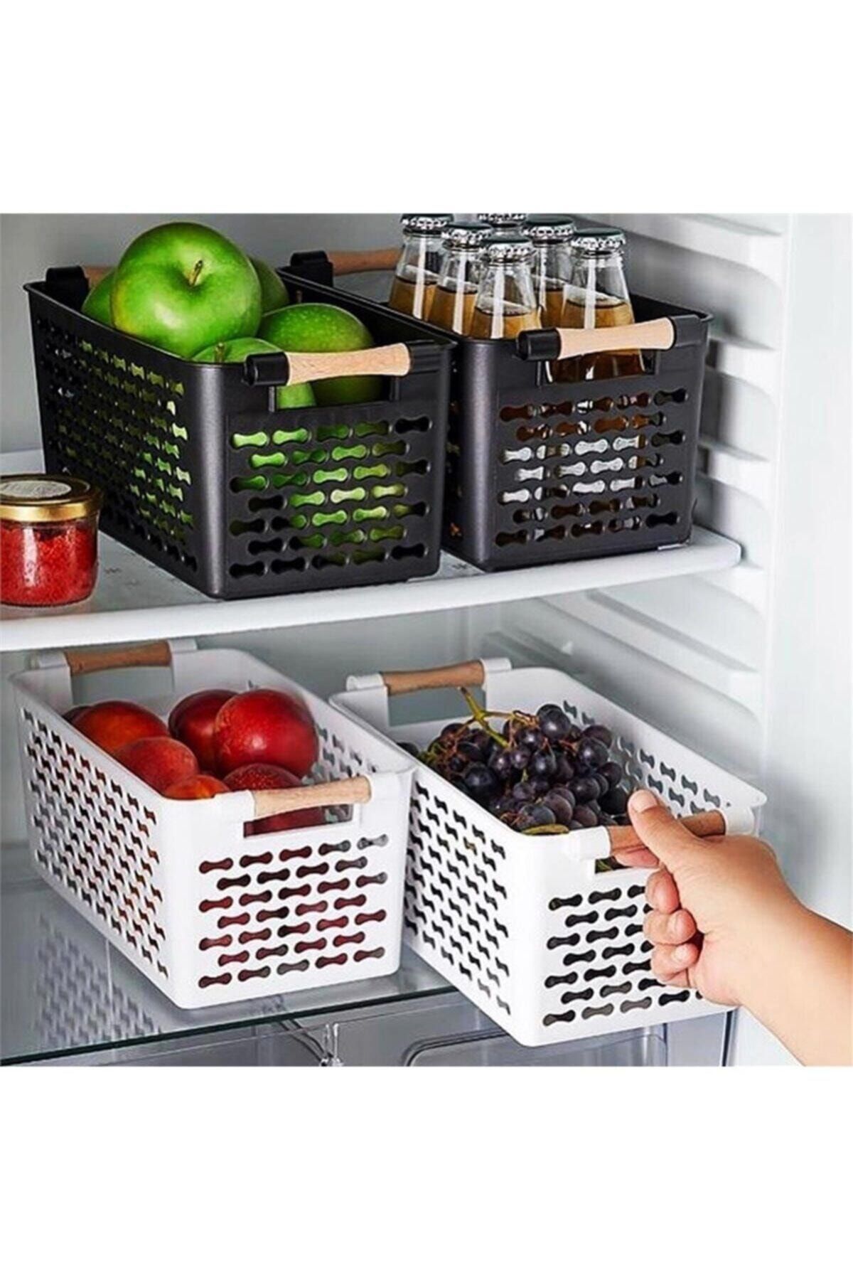 STAR KITCHEN 2 Adet Ahşap Saplı Çok Amaçlı Organizer