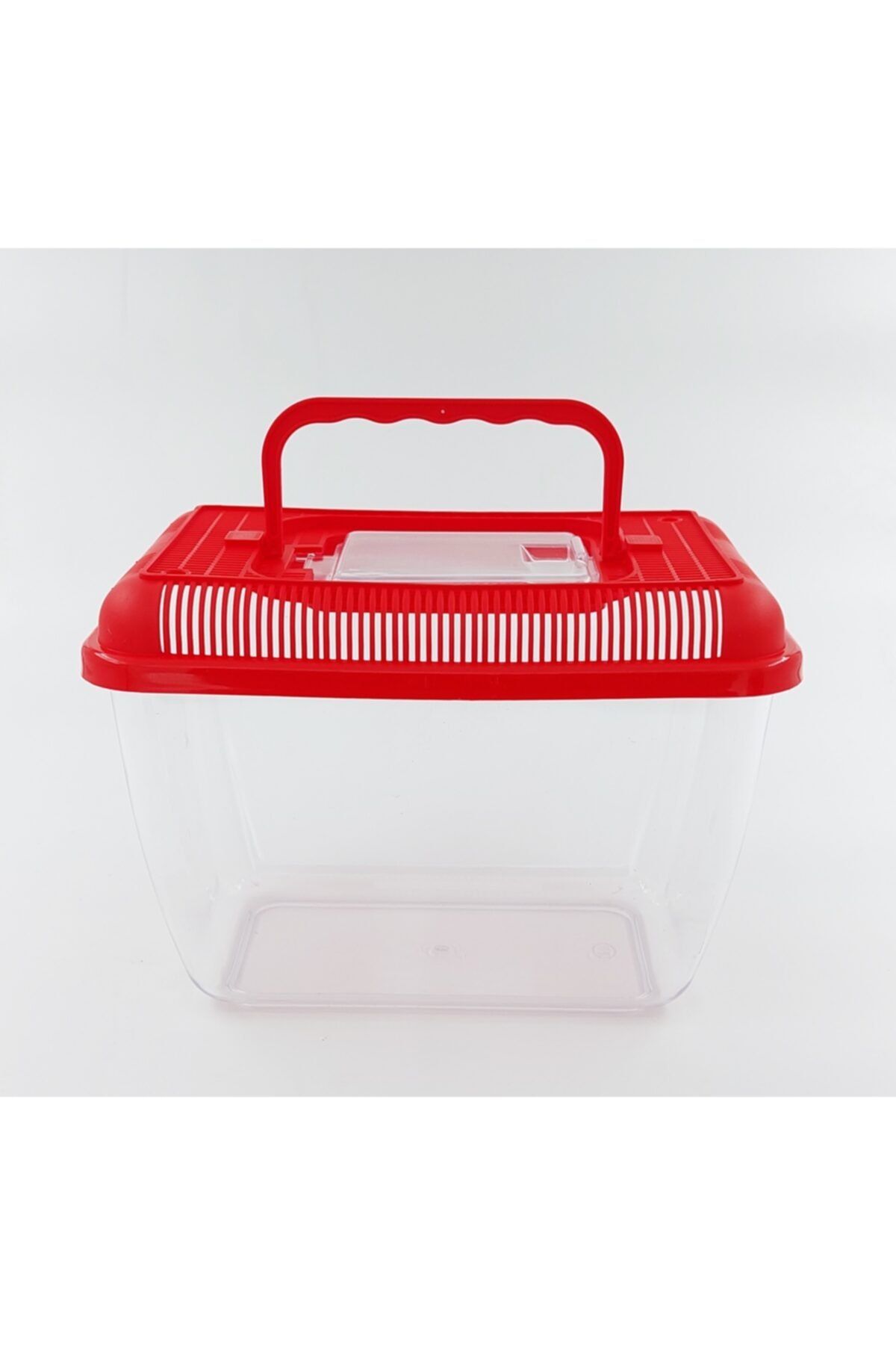 FRIENDLYPLAST Taşınabilir Akvaryum 3,5 Litre Kırmızı