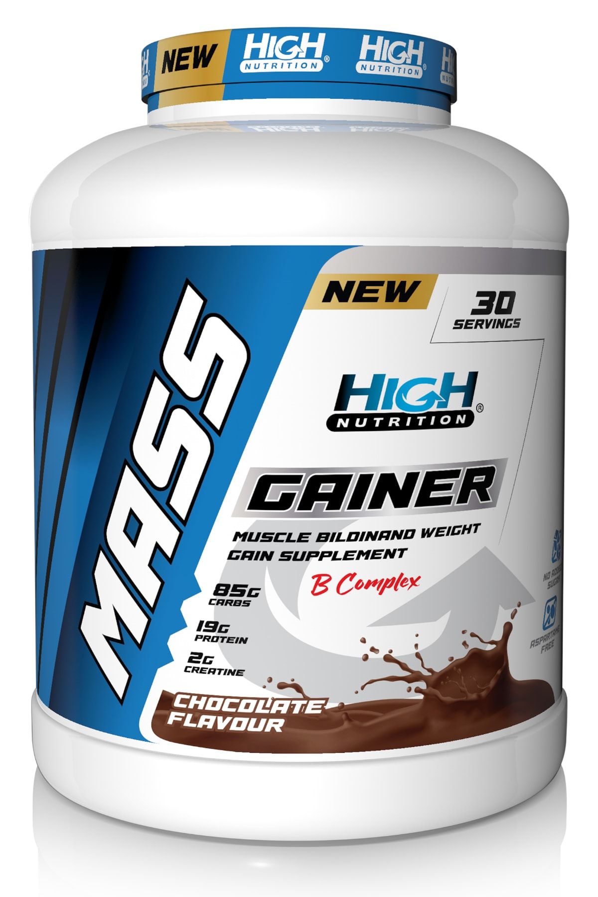 High Mass Gainer 3600 Gr Çikolata Aromalı Kilo Aldırıcı Hacim Kütle Kas Artırma Karbonhidrat Tozu