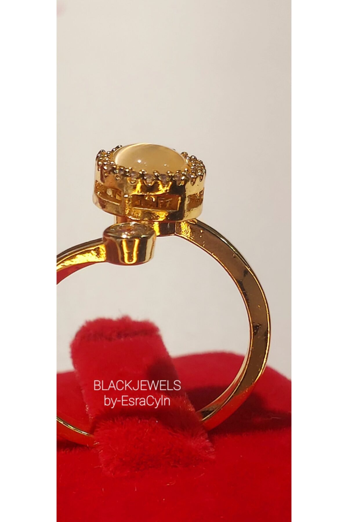 BLACKJEWELS byEsraCyln Çelik Dönen Yüzük