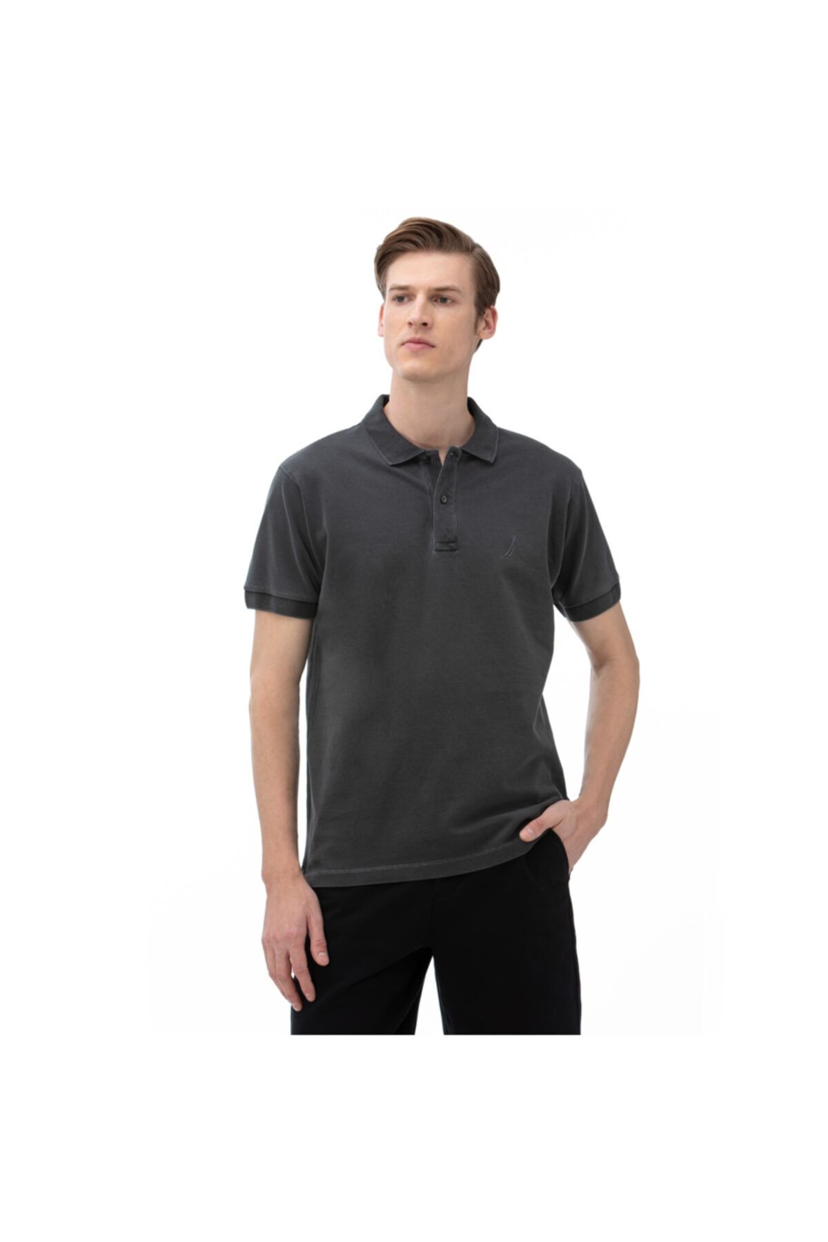 Nautica Nautıca Erkek Classic Fit Antrasit Polo