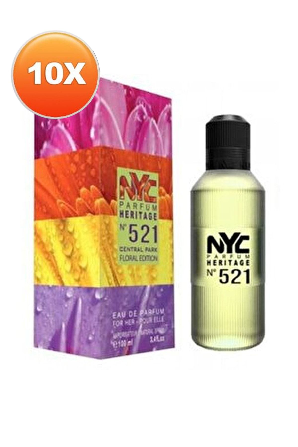 NYC Central Park Floral Edition No: 521 For Her Edp 100 ml 10 Adet