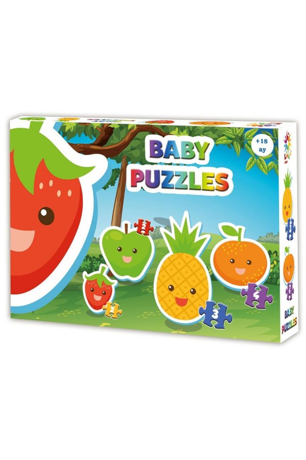 rennway Marka: Lcbyb002 Laço Kids Baby Puzzles - Meyveler / 2+2+3+4 Parça Puzzle / +18 Ay Kategori