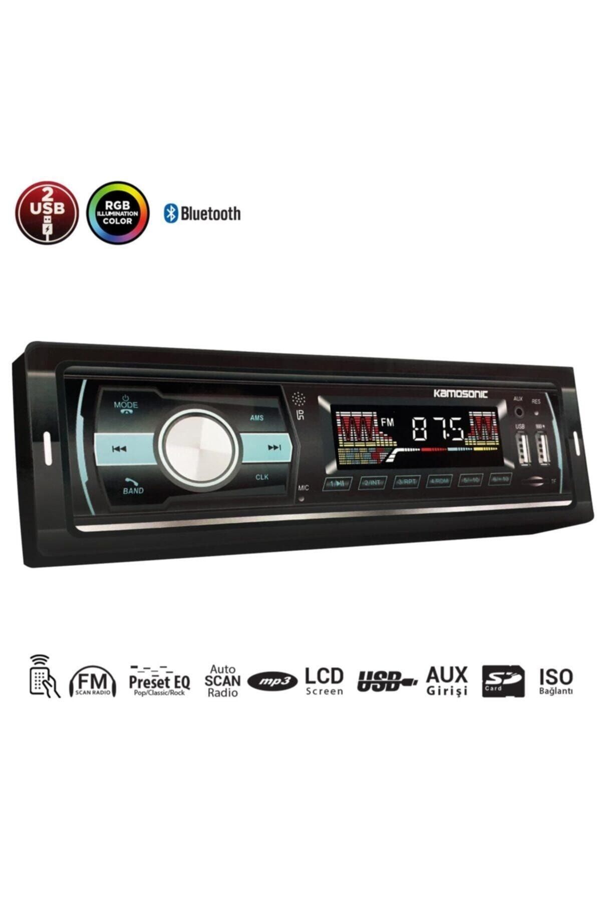 Kamosonic Ks-mx610 Bluetooth Usb/sd/fm Oto Teyp 2 Usbli