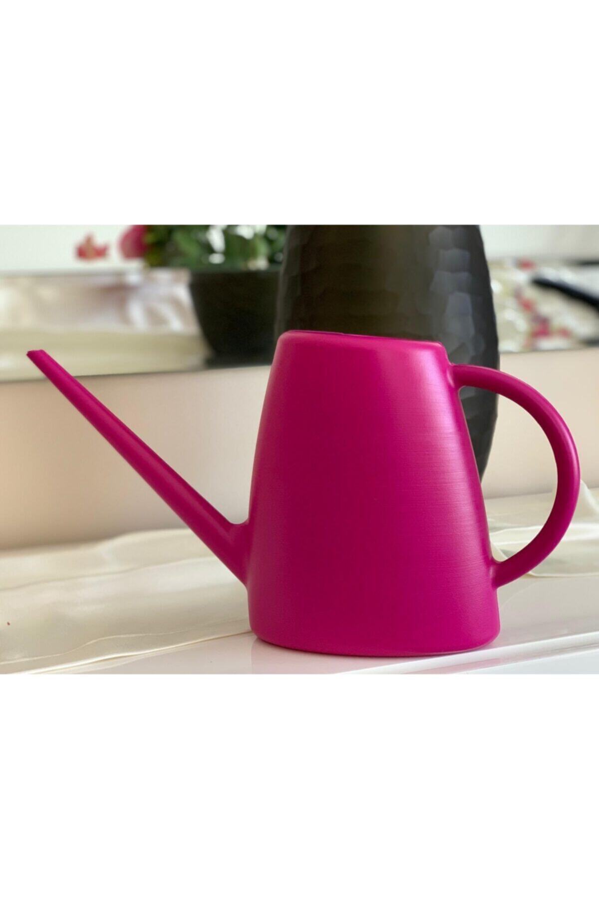 MAF GRUP Sulak Çiçek Bahçe Saksı Sulama Kabı Sulama Bidonu 1,7 Litre Pembe Renk