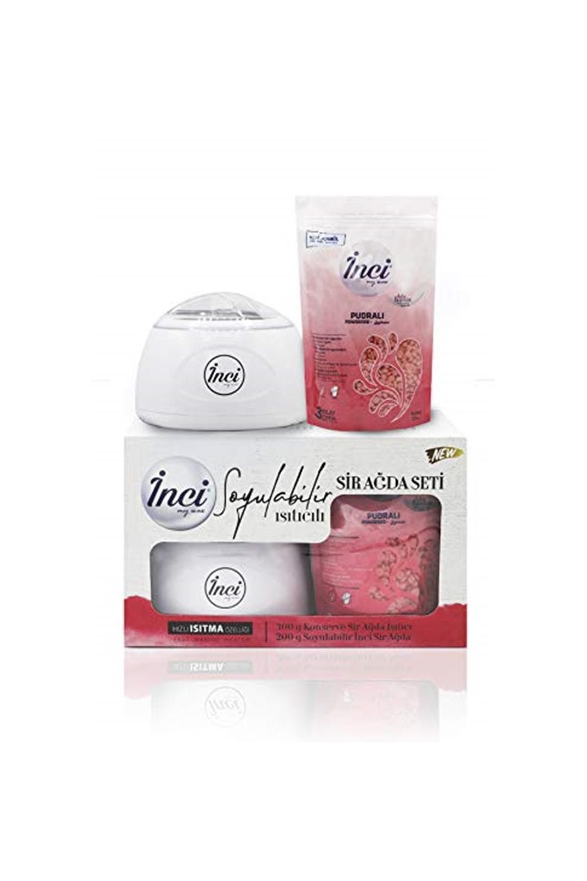 İnci Ağda Pratik Isıtıcı + 1 Adet 200g Pudralı 1 Paket 1 X 1 Adet