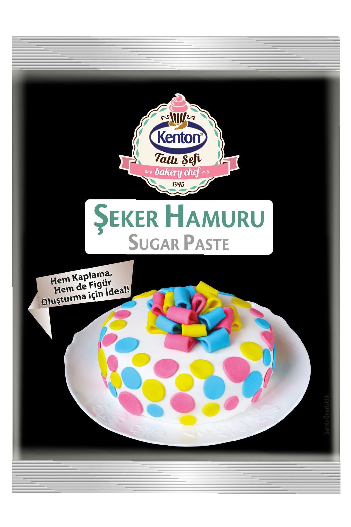 Kenton Tatlı Şefi Şeker Hamuru Siyah 400 g