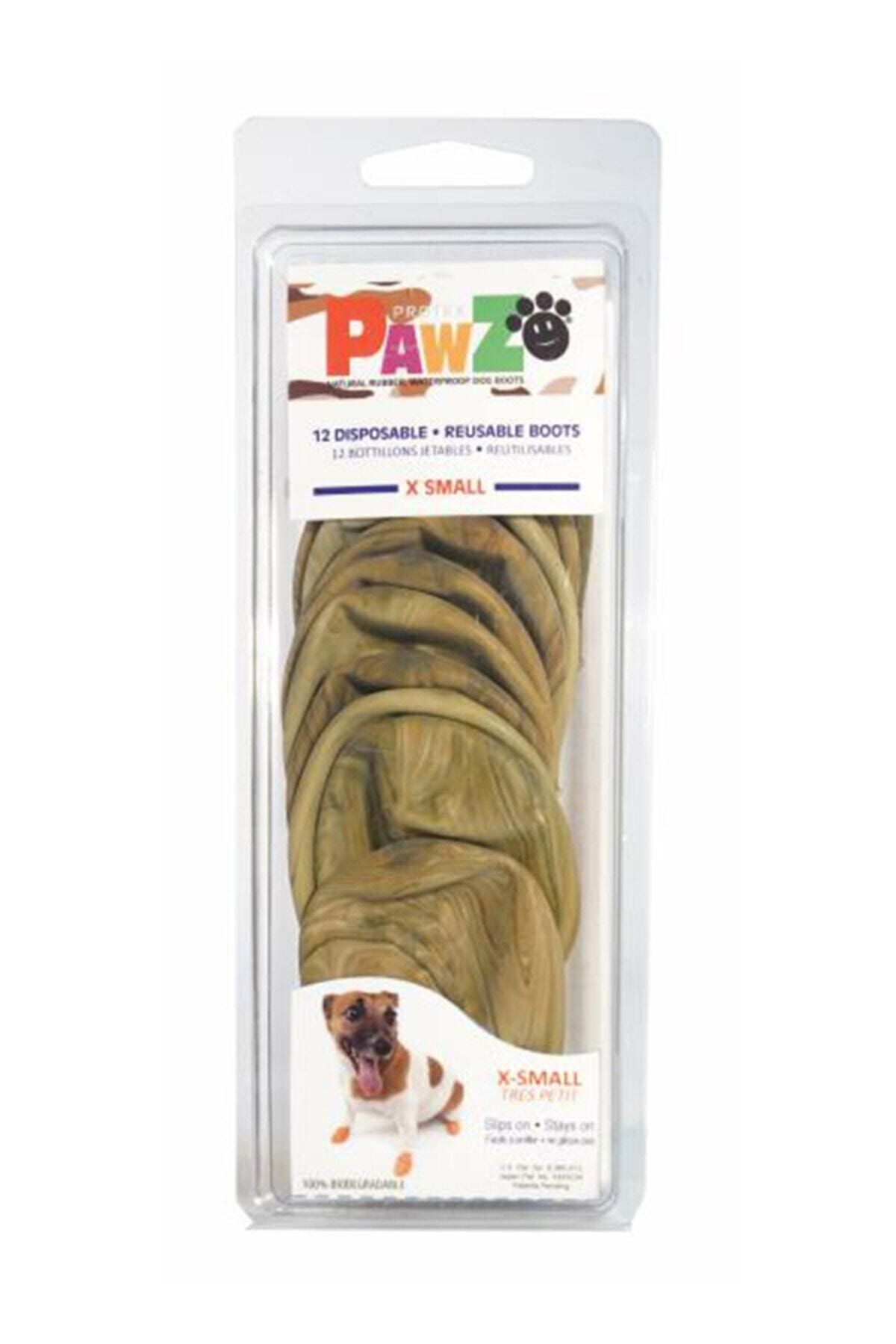 Pawz Köpek Galoşu XSmall Kahverengi 12 li paket