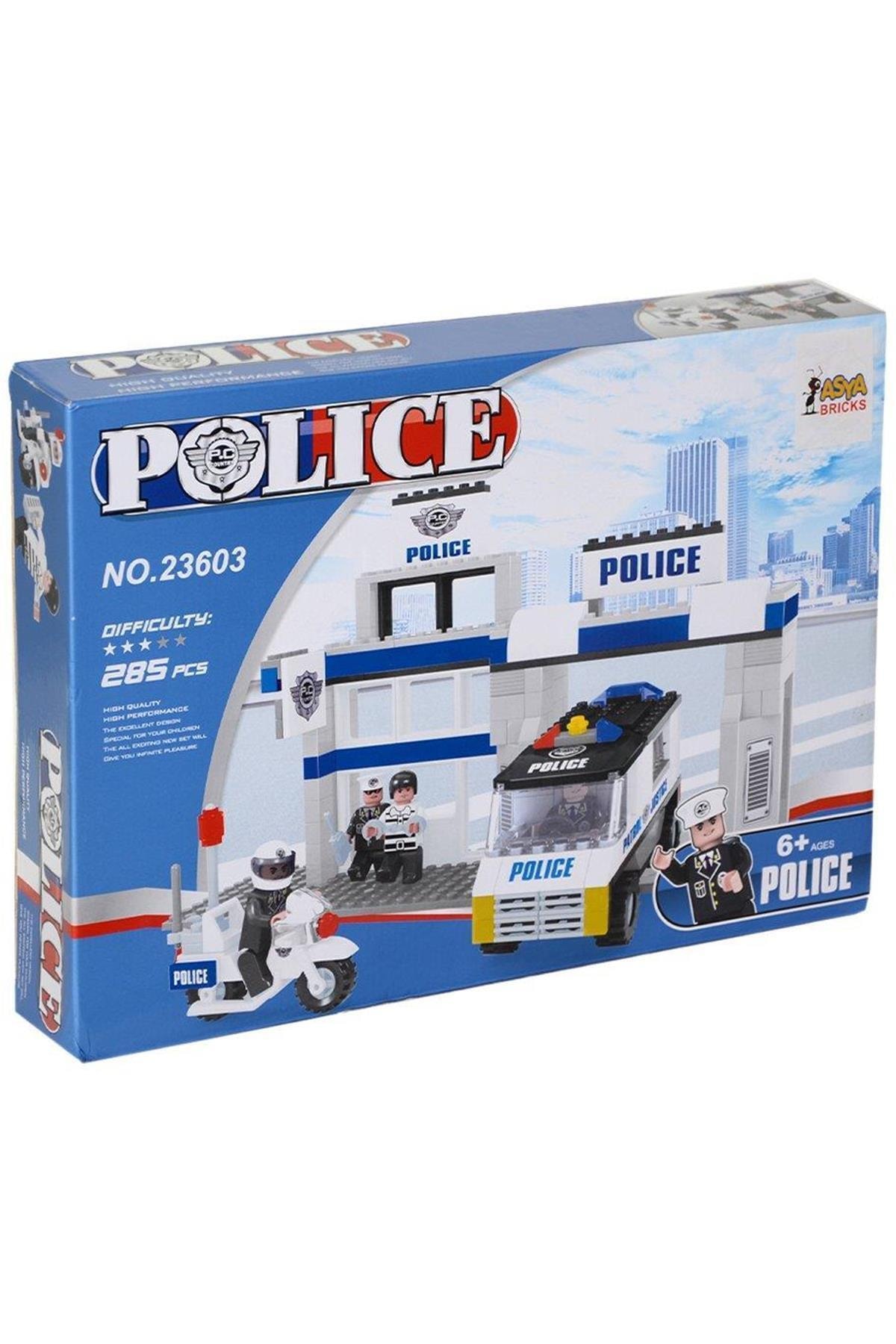 Asya Oyuncak 0131 23603 Asya Bricks Polis Blok Seti / 285 Parça
