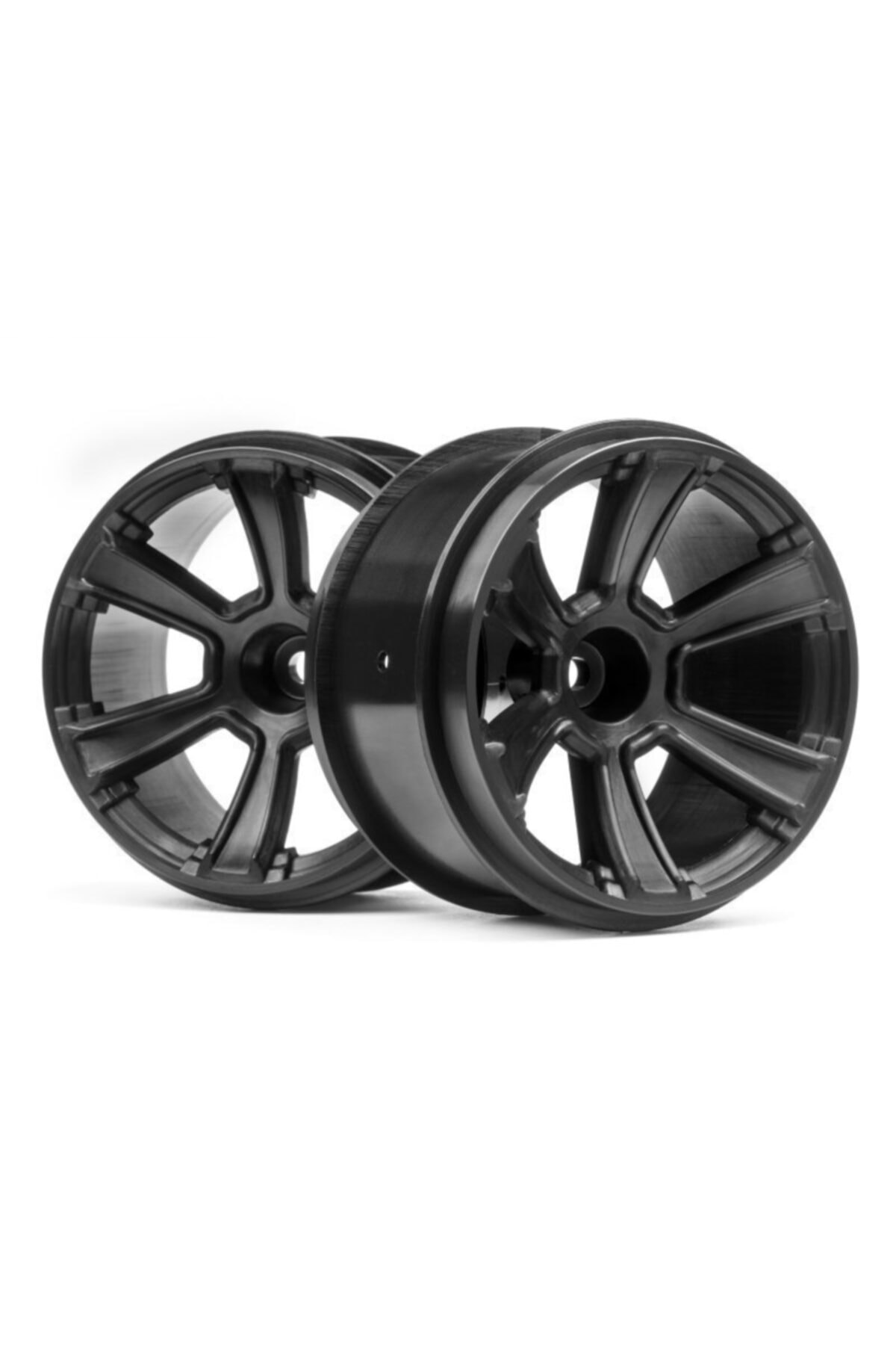 HPI 115327 6-shot Mt Wheel (black/2pcs)