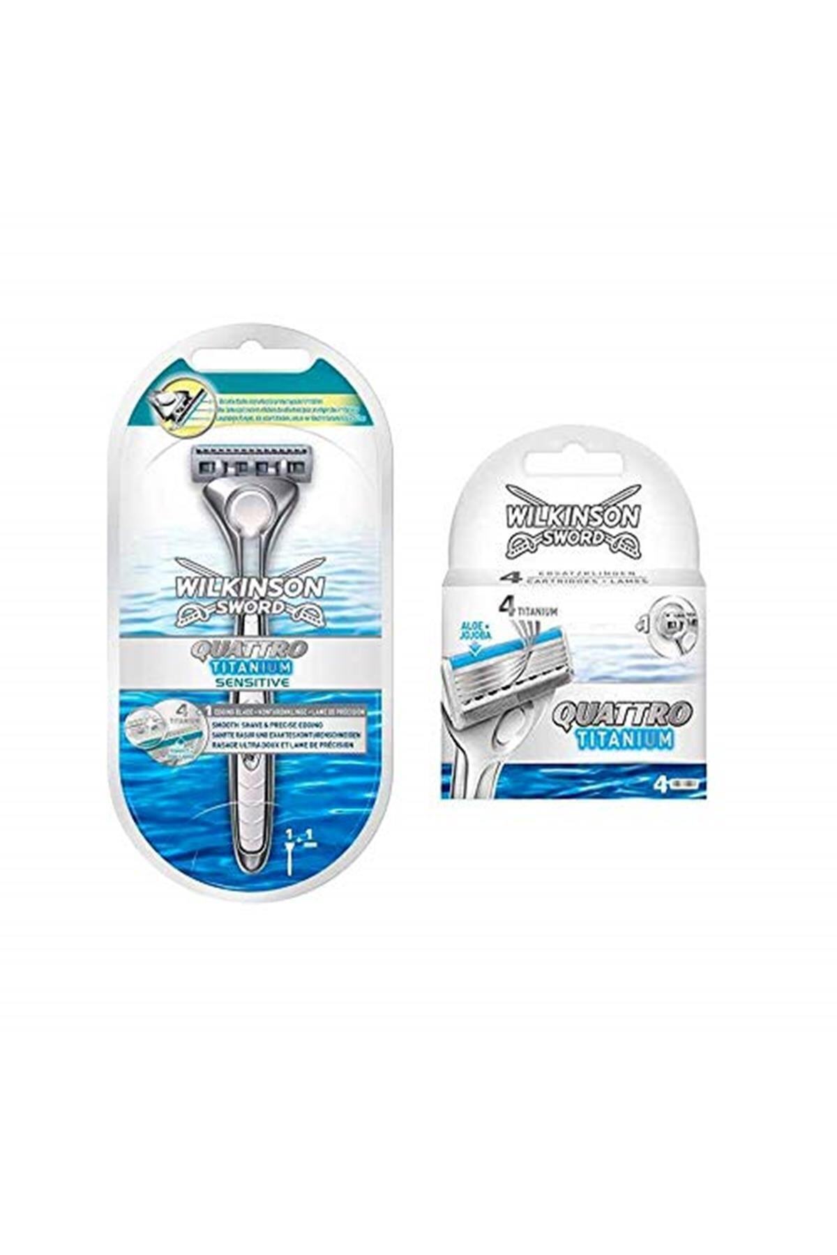Wilkinson Sword Marka: Quattro Titanium Tıraş Bıçağı, Ve 4 Yedek Kartuş 2 Paket Kategori: Tıraş Bı
