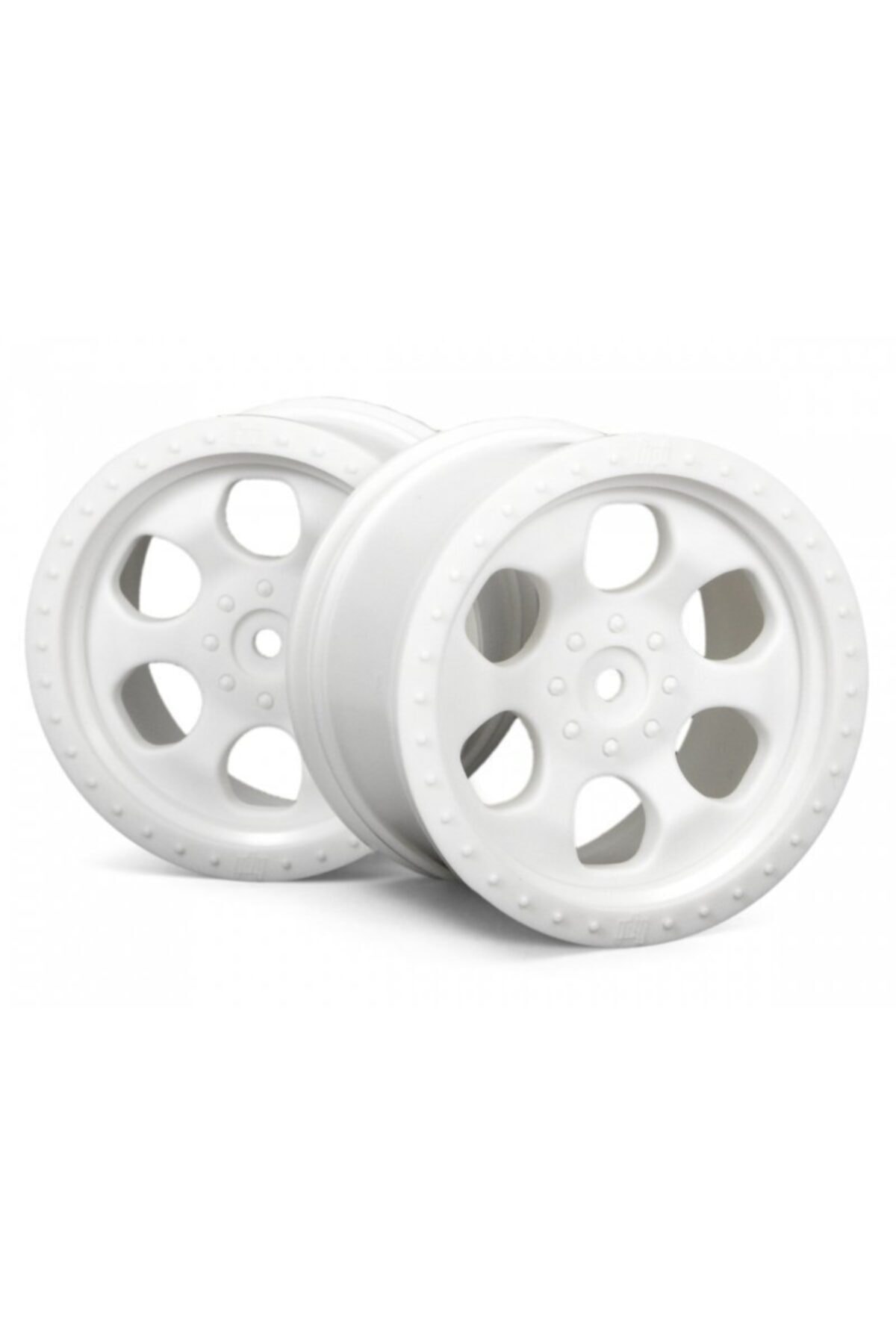HPI 3115 6 Spoke Wheel Whıte (83x56mm/2pcs) Savage/for 14mm Hex Wheel Hub