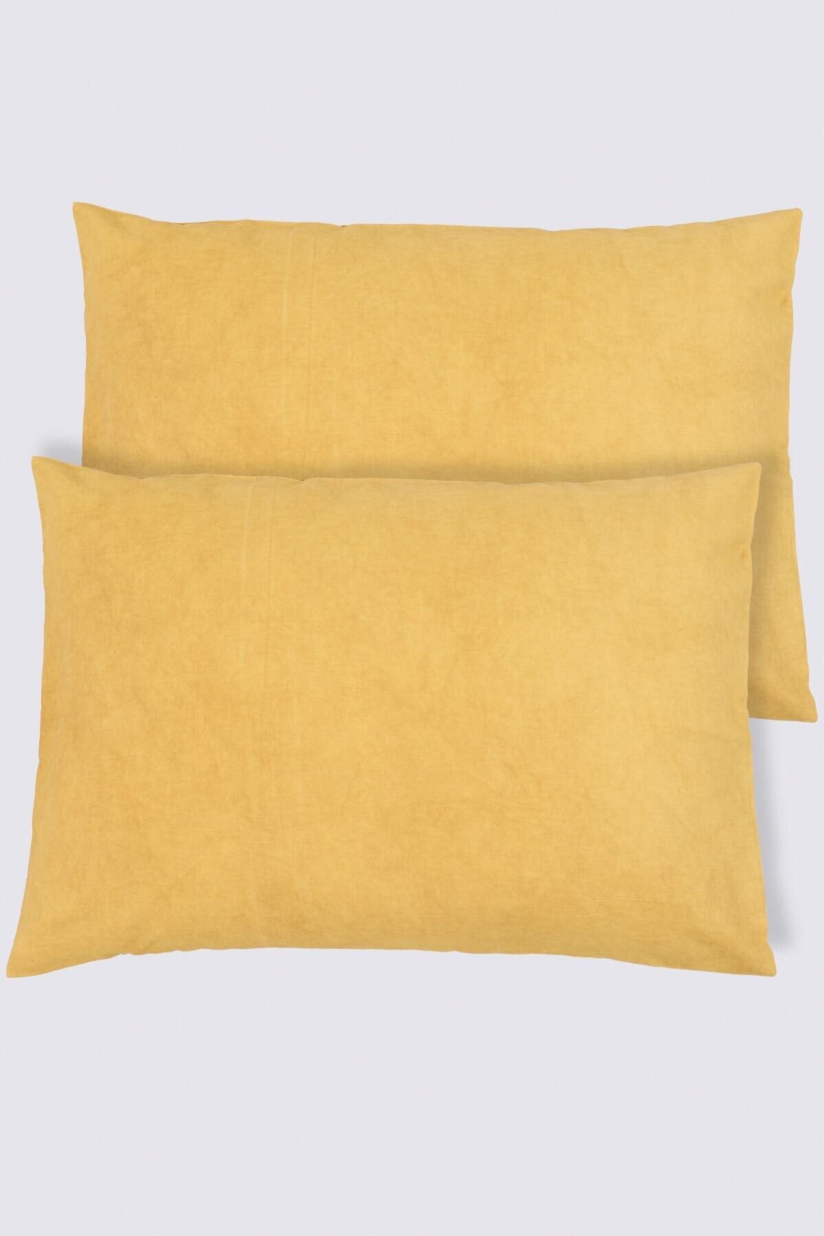 Ecocotton Organik Yastık Kılıfı 2'li Safran 50*70