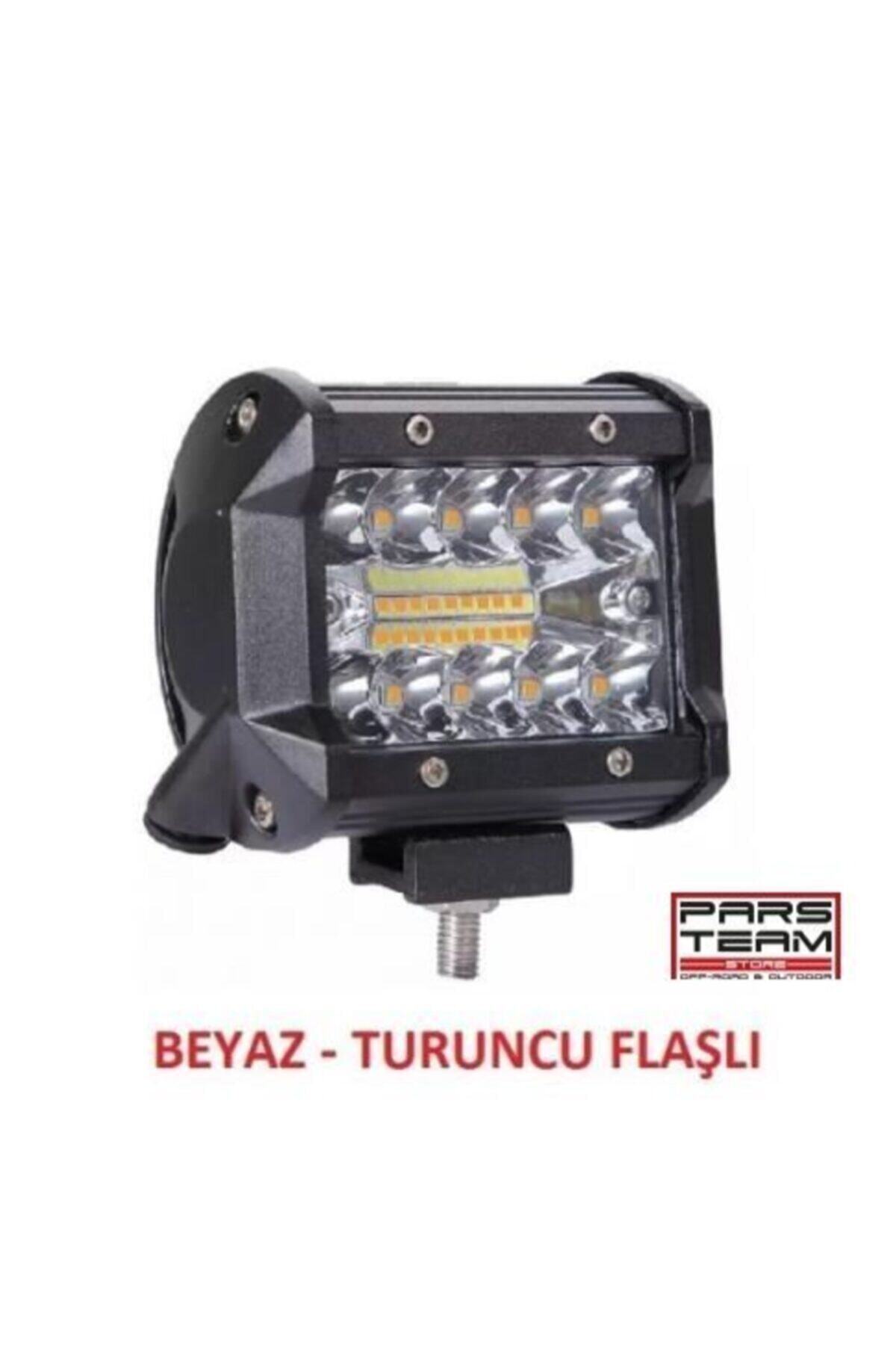 Pars 54w 18 Led Turuncu Beyaz Bar Kare (delici) Çakarlı 5 Modlu