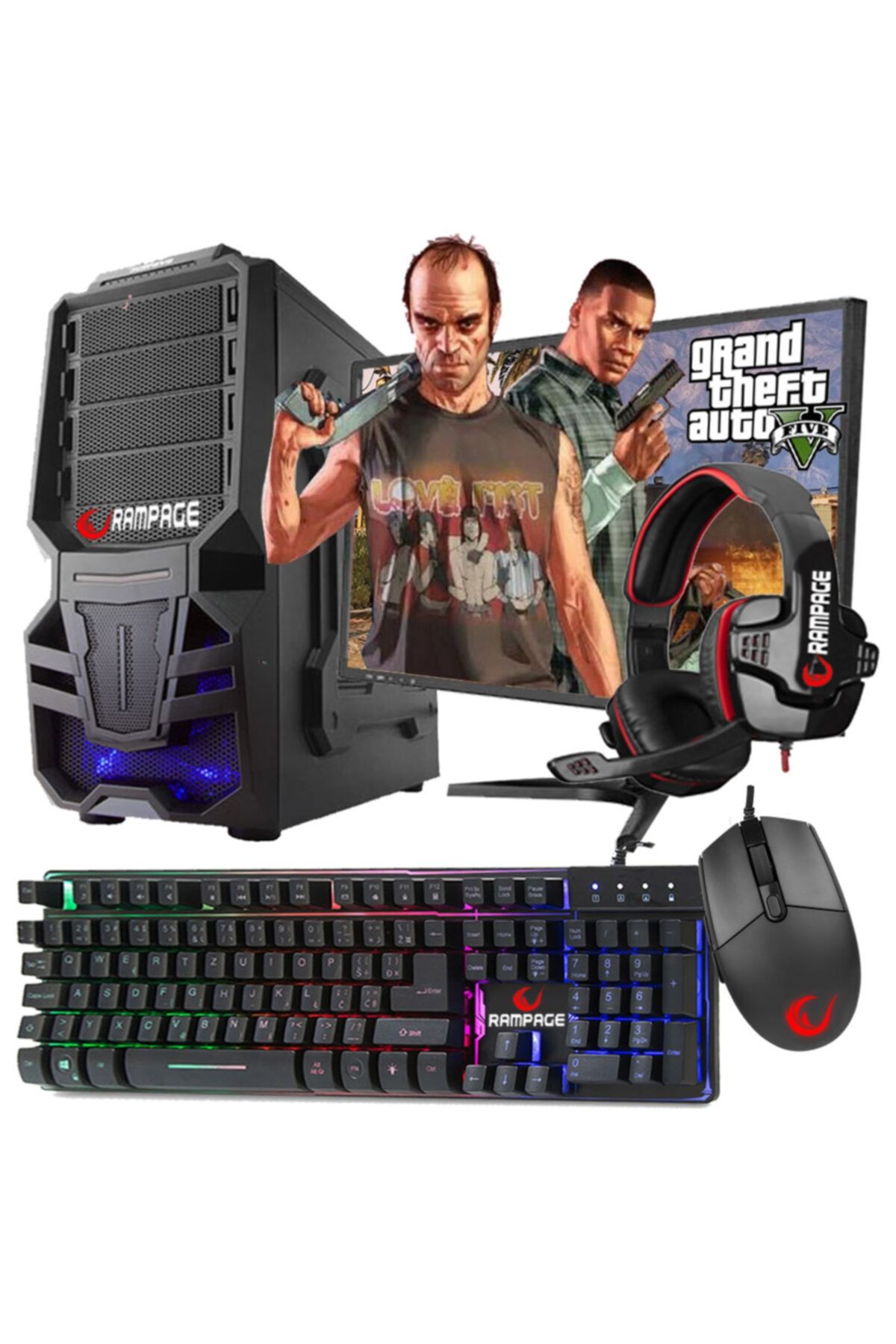 WARBOX Trevor I3 3220 8gb Ram 120gb Ssd 500gb Hdd R5250 2gb E.kartı 18.5\