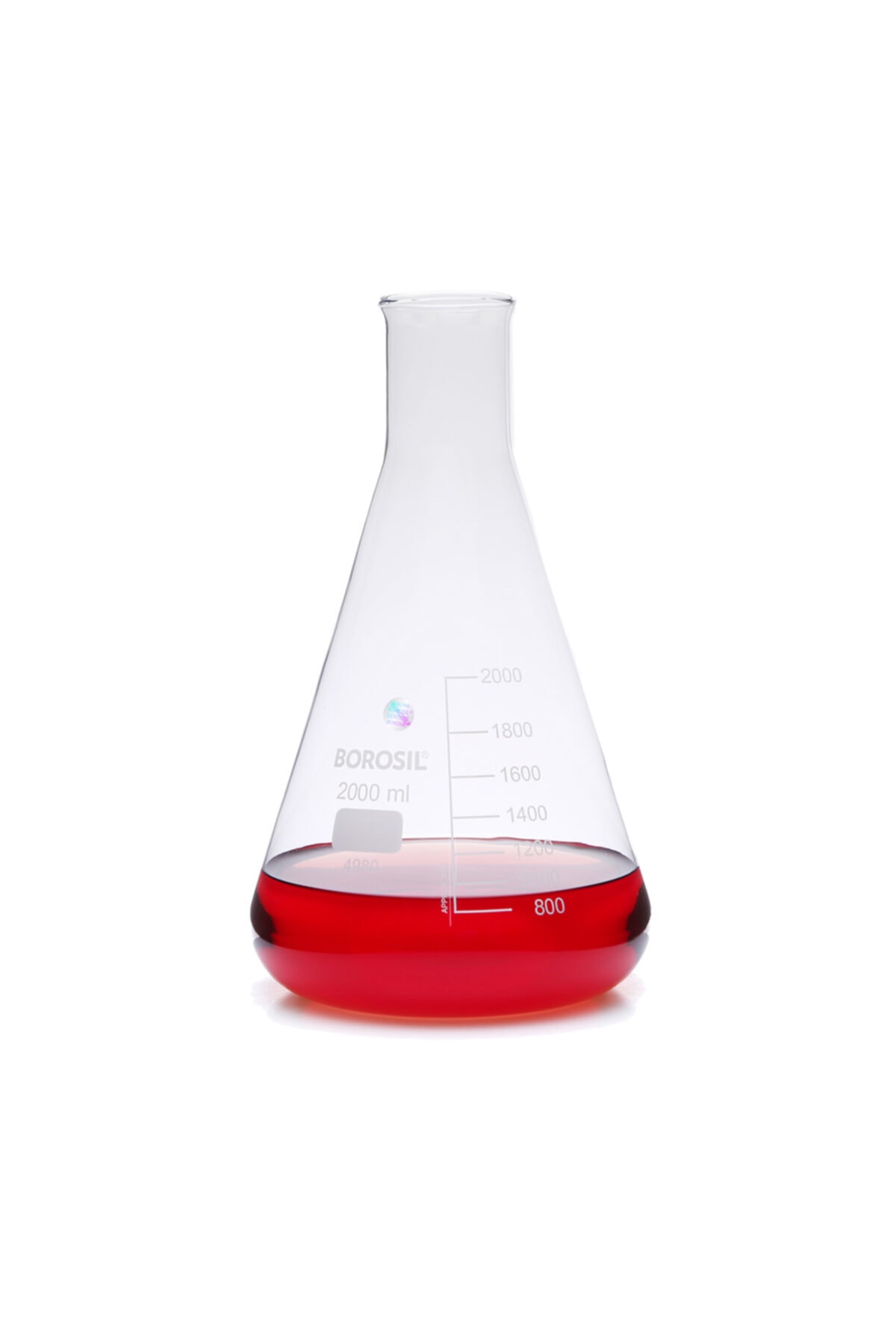 Borosil Cam Erlen 2000 Ml Dereceli - Dar Boyunlu