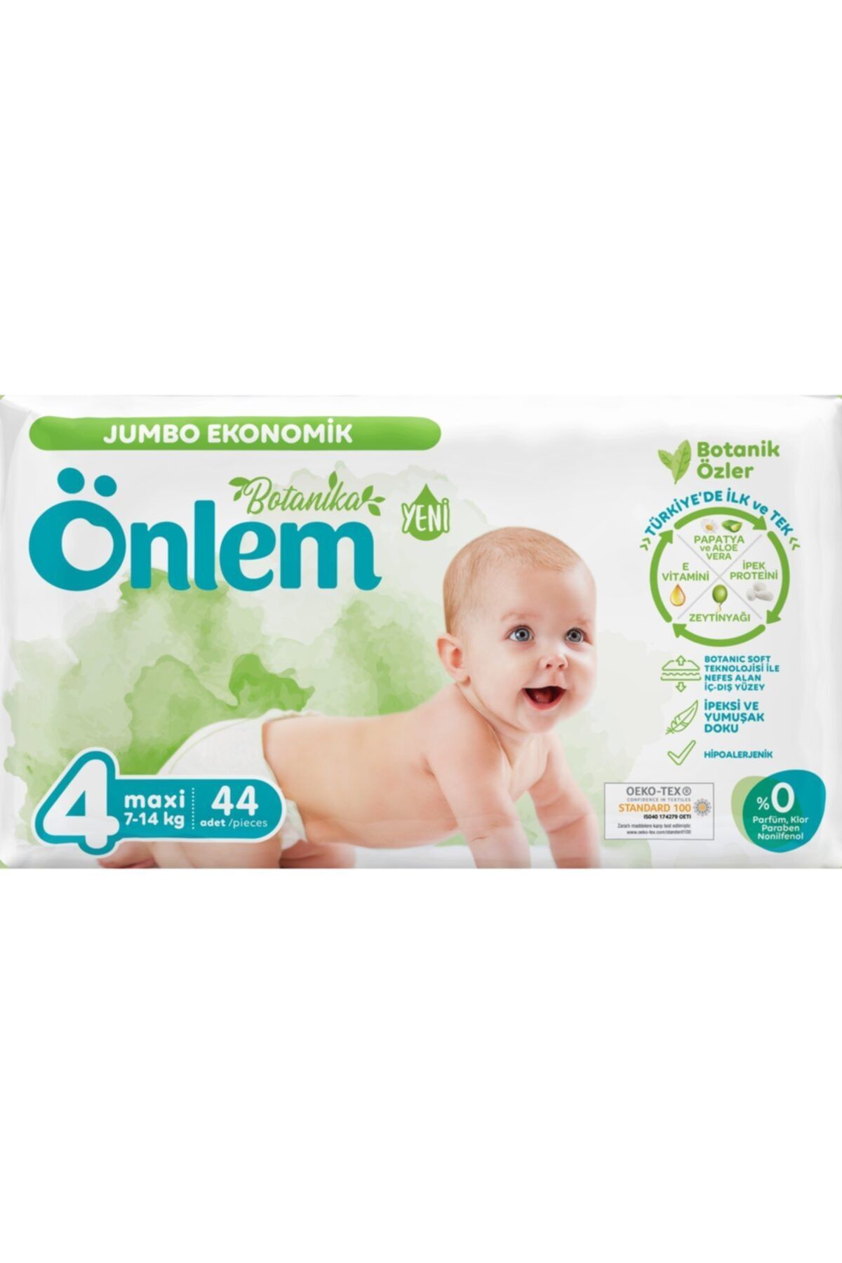 ÖNLEM Botanika Bebek Bezi Jumbo Ekonomik Paket Maxi 4 No 44 Lü