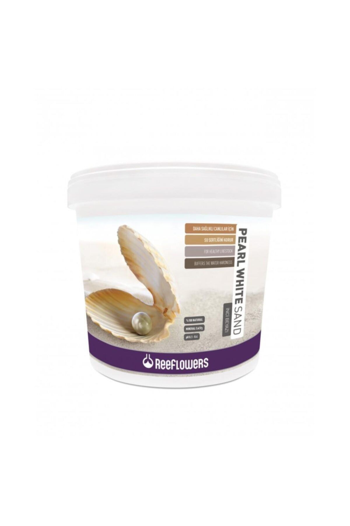 ReeFlowers Pearl White Sand Akvaryum Kumu (1-1,5 Mm) 7 Kg Pws7k1