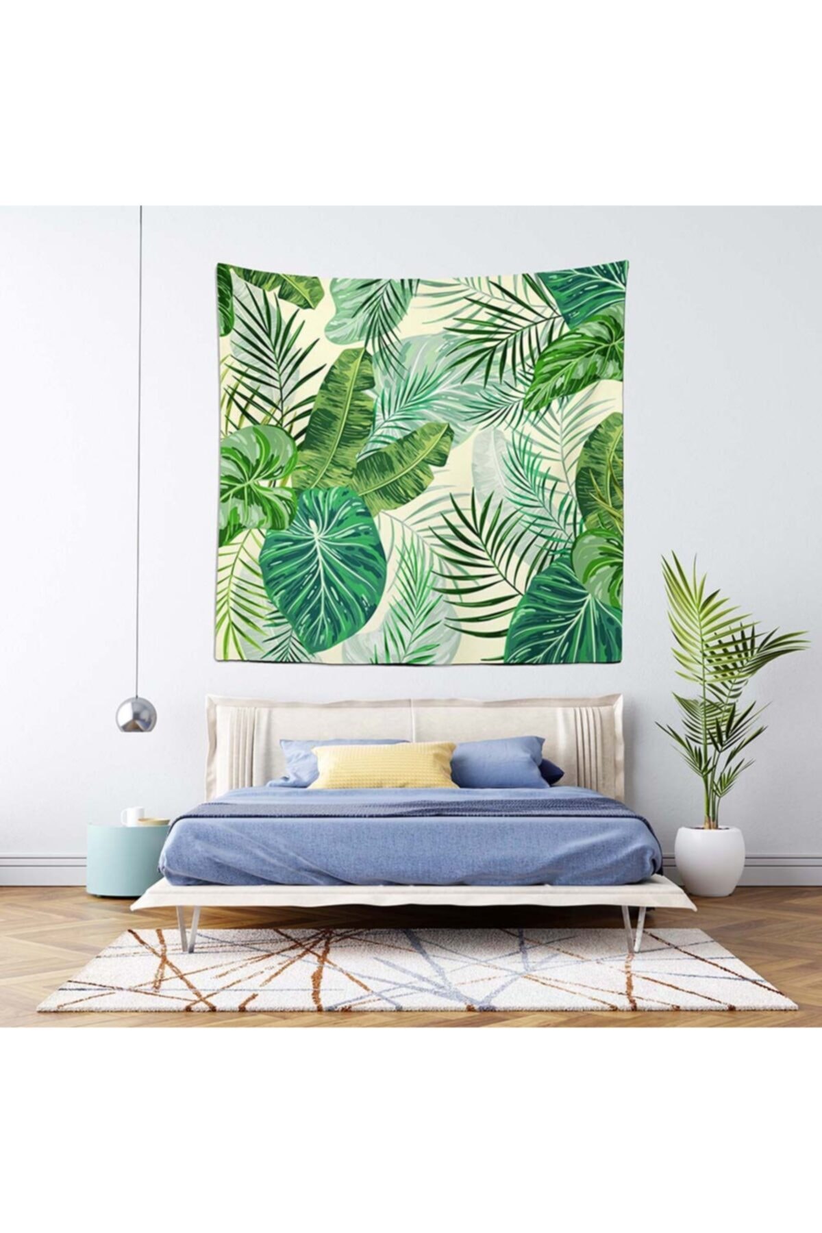 PASAJ HOME Tropik Yaprak Duvar Örtüsü